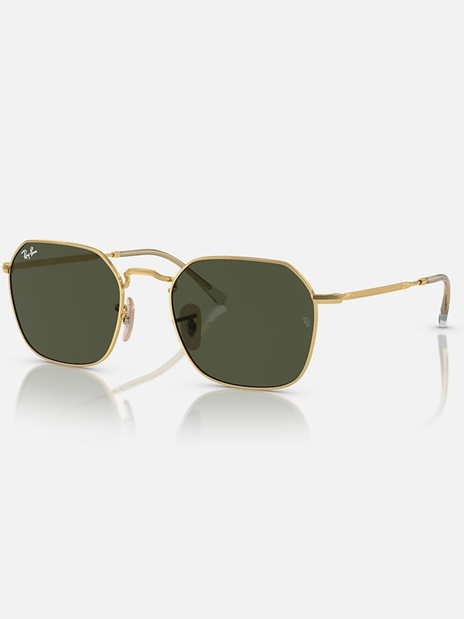 Ray Ban 2024 Jim Gold/Green Classic Sunglasses | GOLD/GREEN 