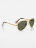 Ray-Ban Aviator Max Arista Gold/Green Polarized Sunglasses