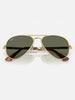 Ray-Ban Aviator Max Arista Gold/Green Polarized Sunglasses