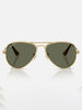Ray-Ban Aviator Max Arista Gold/Green Polarized Sunglasses
