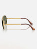 Ray-Ban Aviator Max Arista Gold/Green Polarized Sunglasses