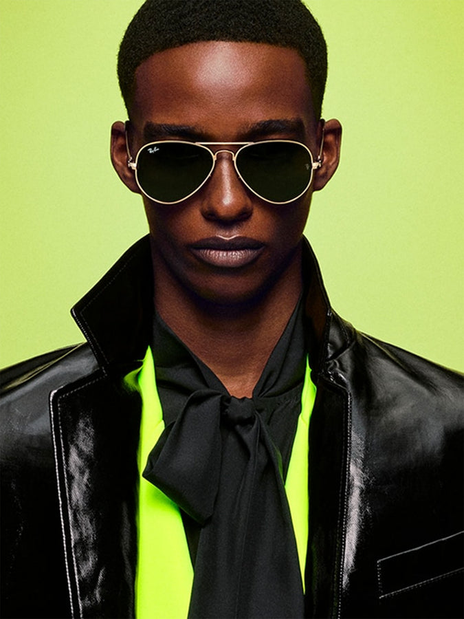 Ray-Ban Aviator Max Arista Gold/Green Polarized Sunglasses | ARISTA GOLD/GREEN