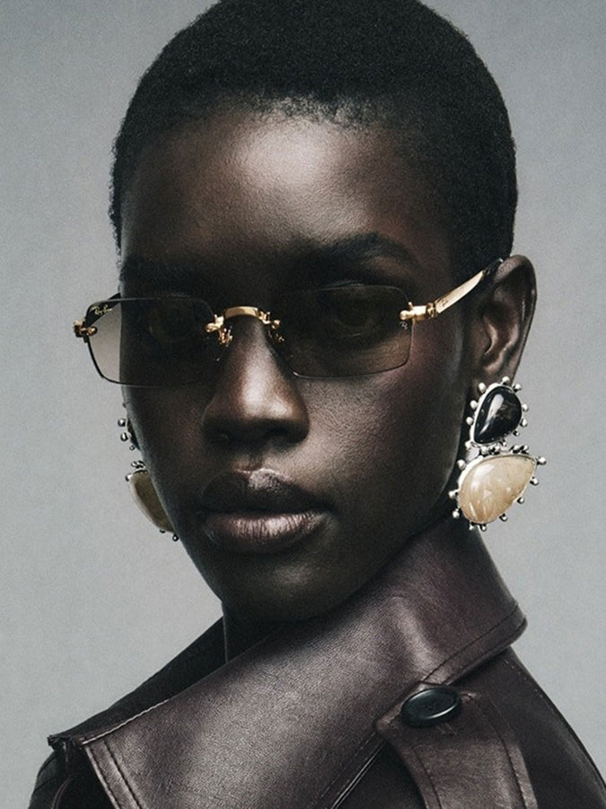 Ray-Ban x Asap Rocky RB3928 Arista Gold/Brown Gold Sunglasses | ARISTA GOLD/BROWN MIRROR GOLD