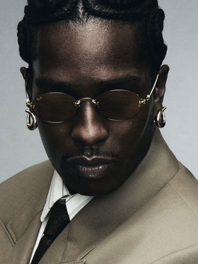 Ray-Ban x Asap Rocky RB3927 Artista Gld/Dark Green Sunglasses | ARISTA GOLD/DARK GREEN