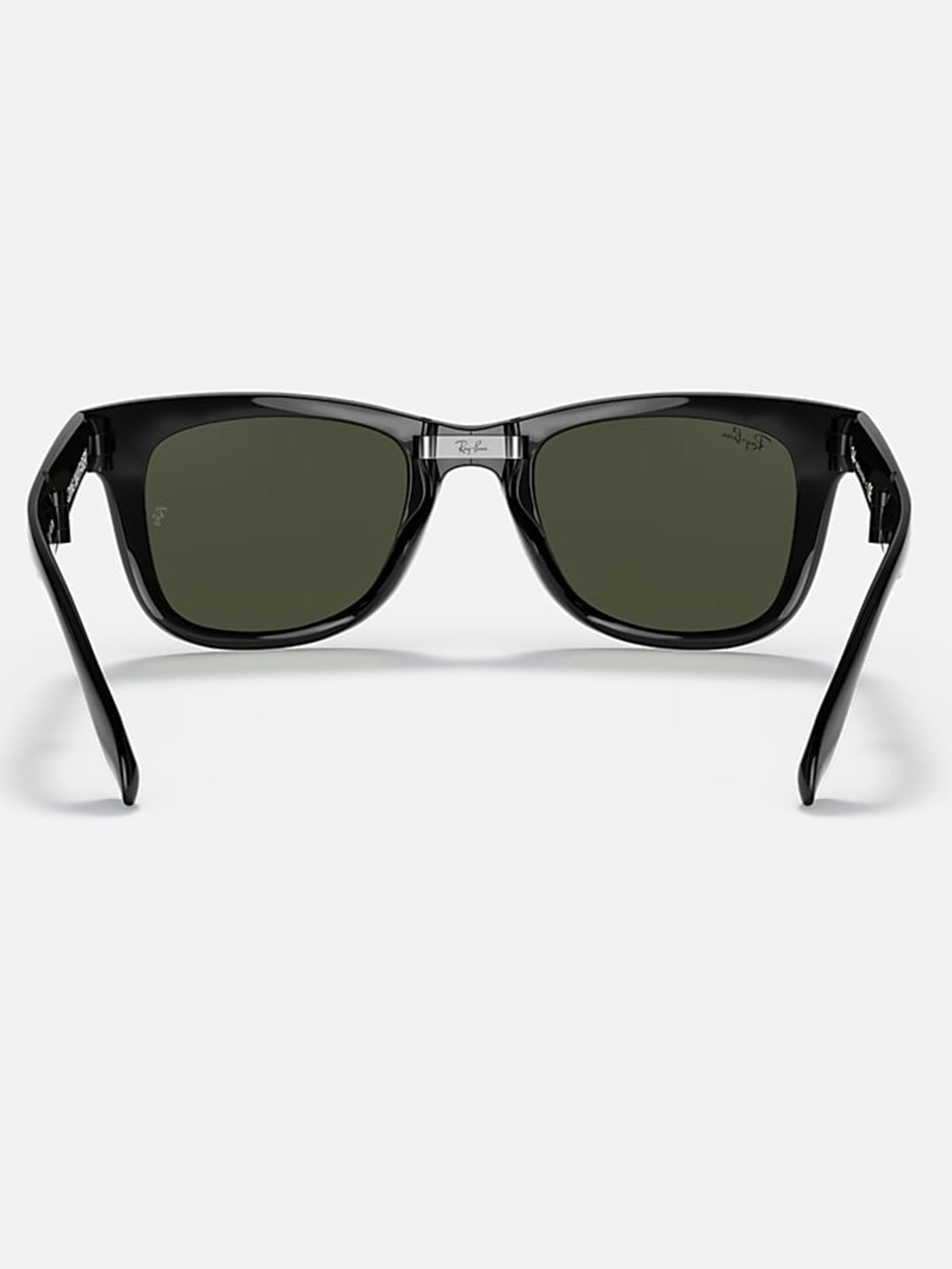 Ray Ban 2024 Wayfarer Folding Black/Green Classic  G-15 Sunglasses