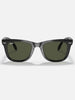 Ray Ban 2024 Wayfarer Folding Black/Green Classic G-15 Sunglasses