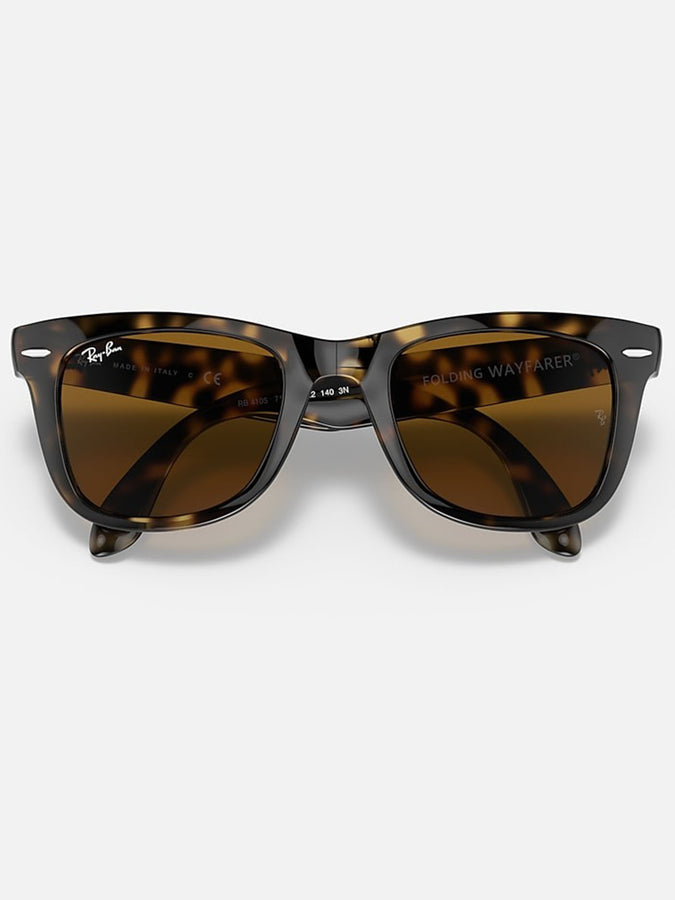 Ray Ban 2024 Wayfarer Folding Light Havana/Brown Classic G-15 Sunglasses | LIGHT HAVANA/BROWN