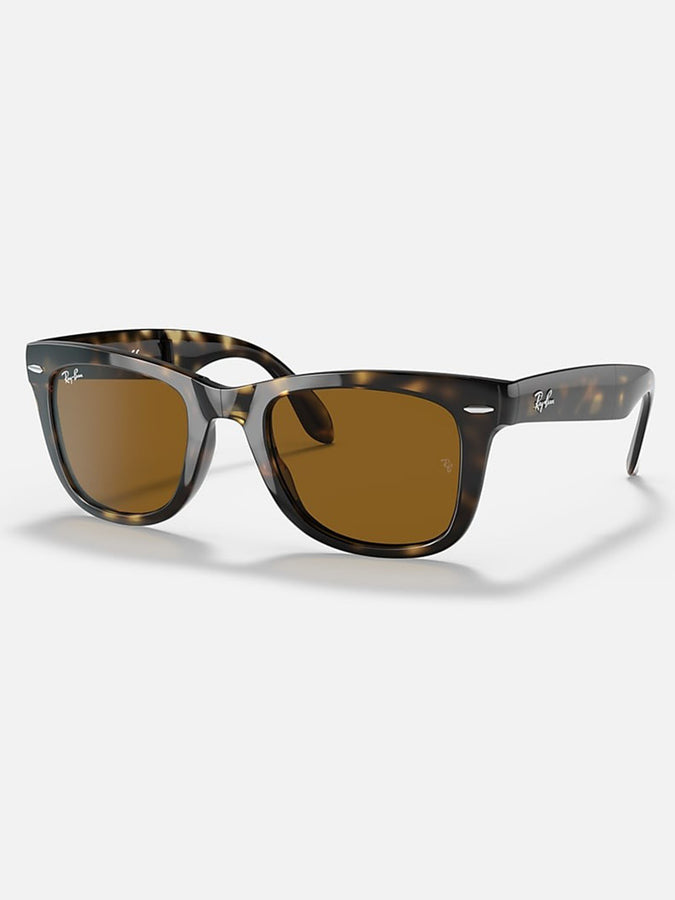 Ray Ban 2024 Wayfarer Folding Light Havana/Brown Classic G-15 Sunglasses | LIGHT HAVANA/BROWN 