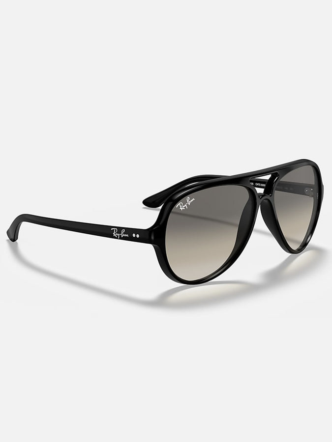 Ray Ban 2024 Cats 5000 Black/Grey Gradient Sunglasses | BLACK/GREY