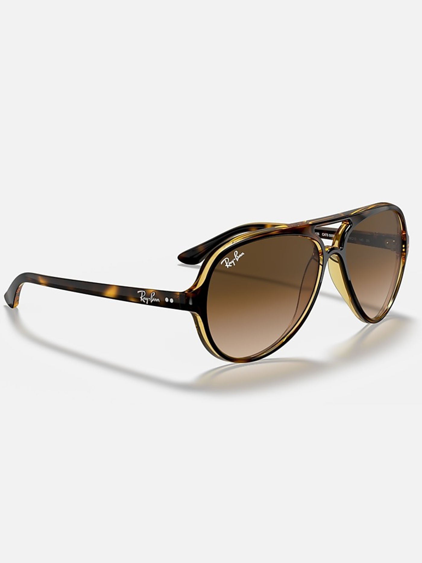 Ray Ban 2024 Cats 5000 Light Havana/Brown Gradient Sunglasses