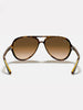 Ray-Ban Cats 5000 Light Havana/Light Brown Grad Sunglasses