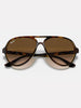 Ray-Ban Cats 5000 Light Havana/Light Brown Grad Sunglasses