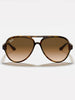 Ray-Ban Cats 5000 Light Havana/Light Brown Grad Sunglasses