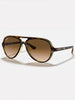 Ray-Ban Cats 5000 Light Havana/Light Brown Grad Sunglasses
