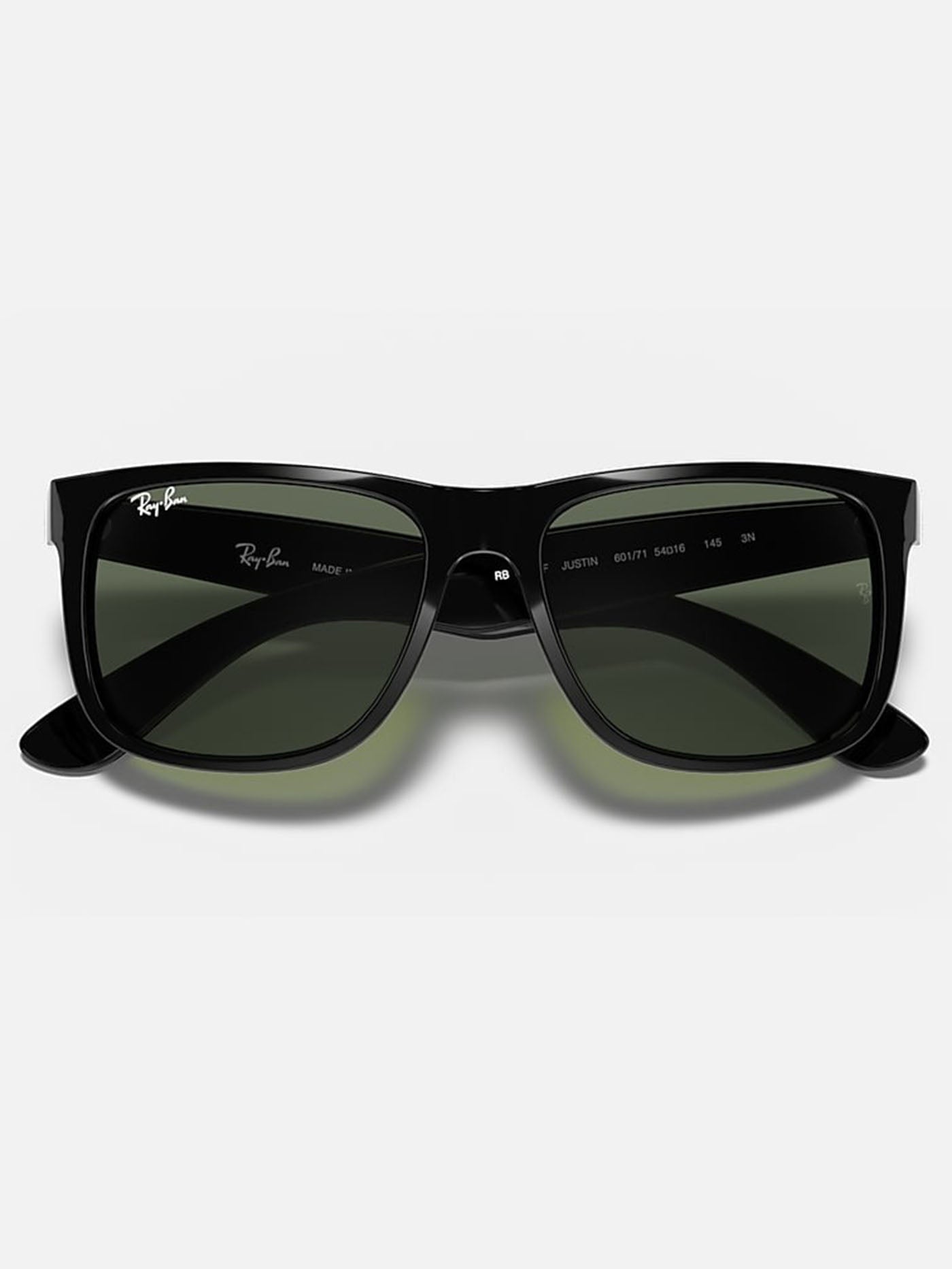 Ray Ban 2024 Justin Black/Green Classic G-15 Sunglasses