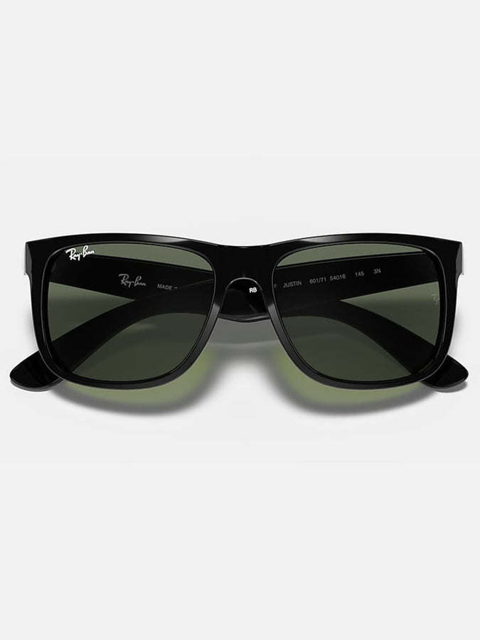 Ray Ban 2024 Justin Black/Green Classic G-15 Sunglasses | BLACK/GREEN