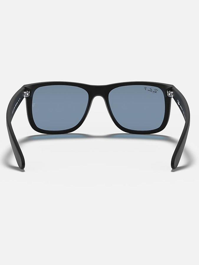 Ray Ban 2024 Justin Matte Black/Blue Classic Sunglasses | MATTE BLACK/BLUE