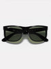 Ray-Ban Justin Polished Black/Dark Green Sunglasses