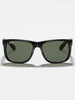 Ray-Ban Justin Polished Black/Dark Green Sunglasses