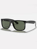 Ray-Ban Justin Polished Black/Dark Green Sunglasses