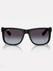Justin Matte Black/Grey Gardient Sunglasses