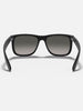 Ray Ban 2024 Justin Matte Black/Grey Gradient Sunglasses