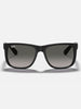 Ray Ban 2024 Justin Matte Black/Grey Gradient Sunglasses