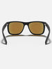 Ray Ban 2024 Justin Matte Black/Blue Mirror Sunglasses