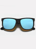Ray-Ban Justin Matte Black/Blue Mirror Sunglasses