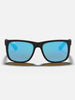 Ray Ban 2024 Justin Matte Black/Blue Mirror Sunglasses