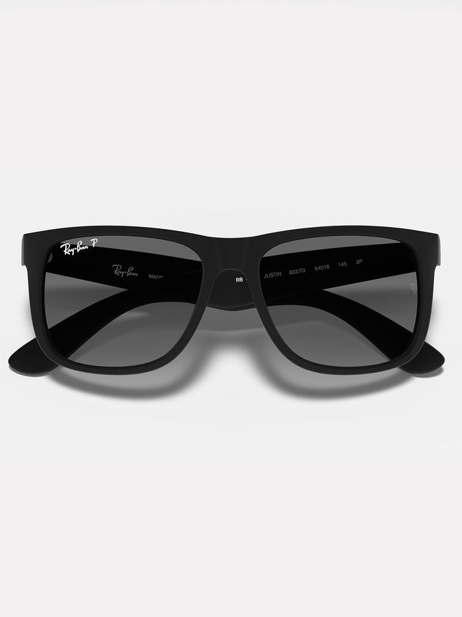 Ray-Ban Justin Matte Black/Grey Gradient Sunglasses | MATTE BLACK/GREY GRADIENT