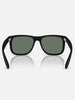 Ray-Ban Justin Black/Green Mirror Silver Polarized Sunglasses
