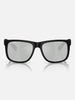 Ray-Ban Justin Black/Green Mirror Silver Polarized Sunglasses