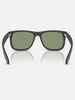 Ray Ban Justin Classic Opal Grey/Green Sunglasses