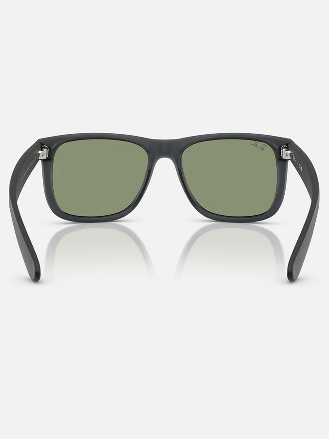 Ray Ban Justin Classic Opal Grey/Green Sunglasses | OPAL GREY/GREEN