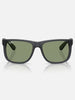 Ray Ban Justin Classic Opal Grey/Green Sunglasses