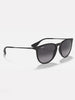 Ray-Ban Erika Matte Black/Grey Gradient Sunglasses