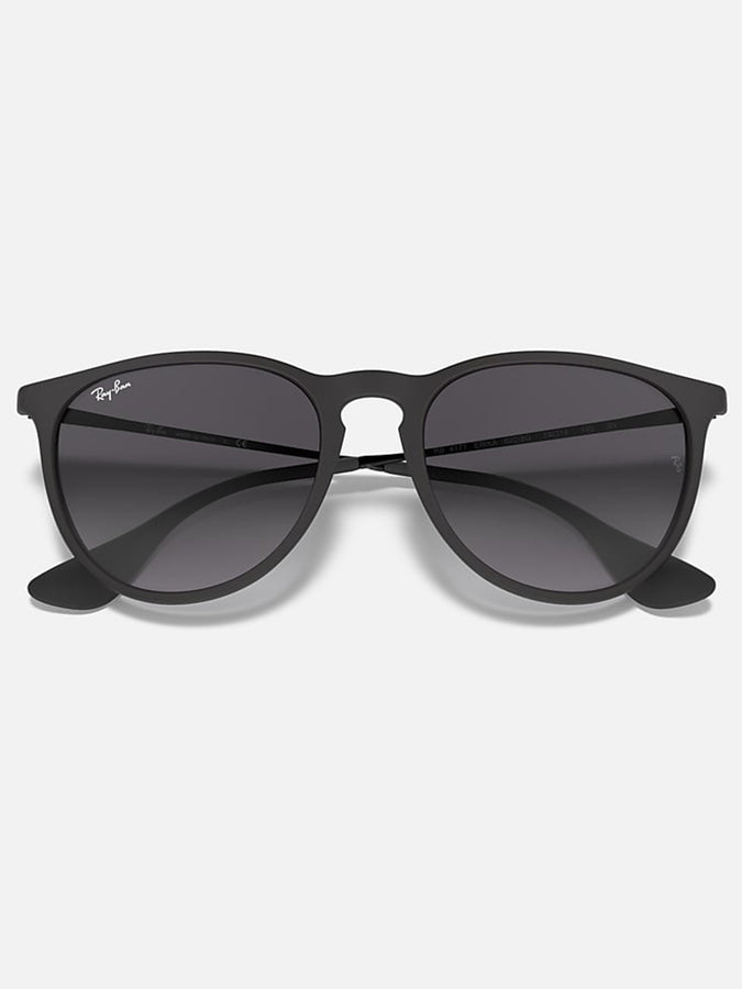 Ray Ban 2024 Erika Matte Black/Grey Gradient Sunglasses | MATTE BLACK/GREY