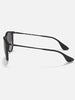 Ray Ban 2024 Erika Matte Black/Grey Gradient Sunglasses