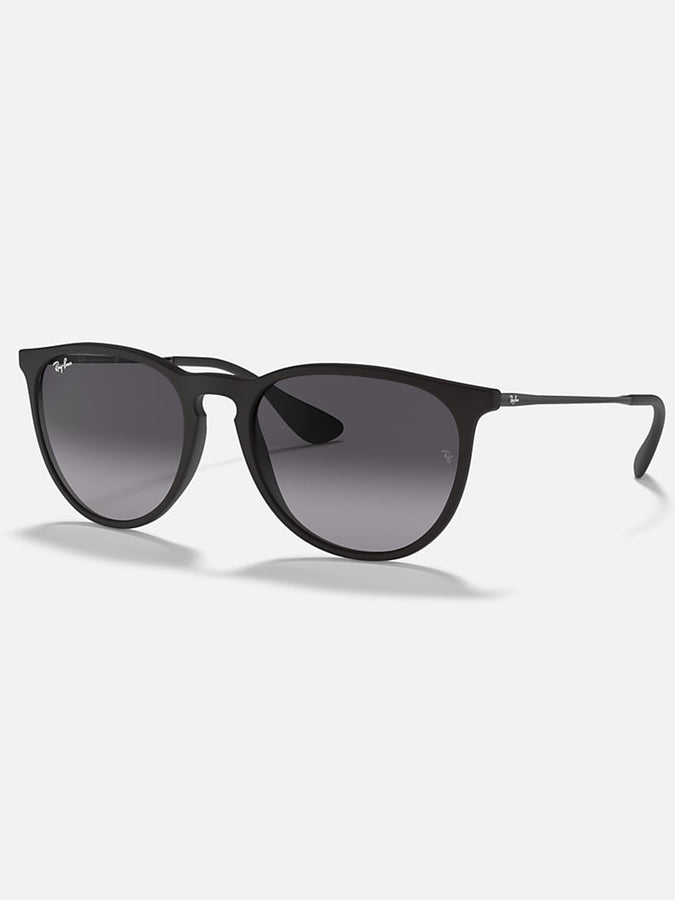 Ray Ban 2024 Erika Matte Black/Grey Gradient Sunglasses |  MATTE BLACK/GREY