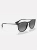 Ray-Ban Erika Matte Black/Grey Gradient Sunglasses