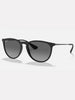 Ray-Ban Erika Matte Black/Grey Gradient Sunglasses