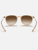 Ray Ban 2024 Erika Transparent Brown/Brown Gradient Sunglasses