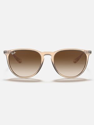 Ray Ban 2024 Erika Transparent Brown/Brown Gradient Sunglasses
