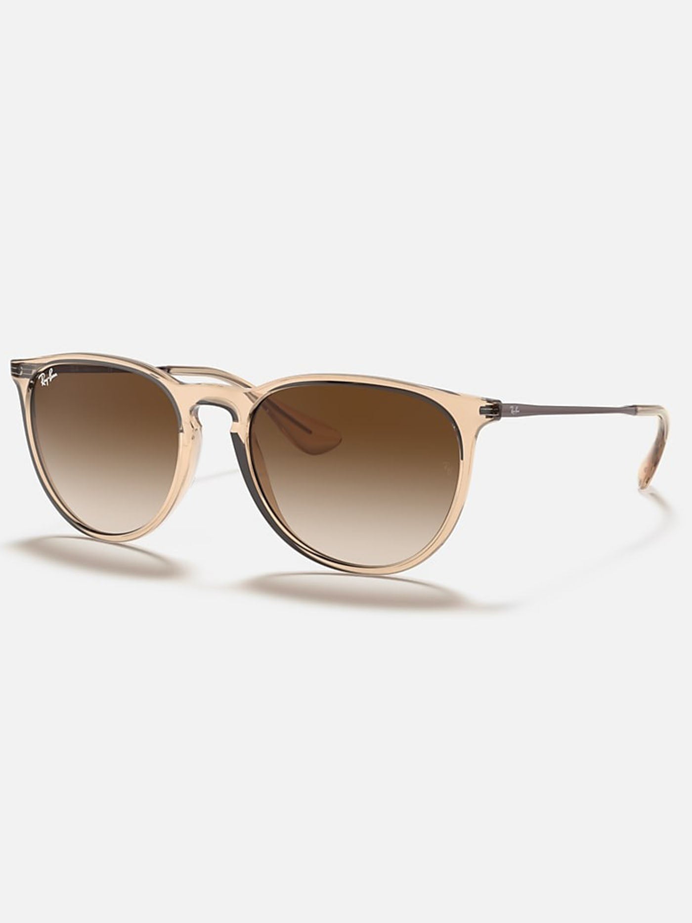 Ray Ban 2024 Erika Transparent Brown/Brown Gradient Sunglasses