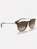 Ray-Ban Erika Matte Havana/Brown Grad Sunglasses