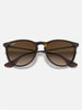 Ray Ban Erika Matte Havana/Brown Gradient Sunglasses