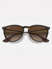 Ray-Ban Erika Matte Havana/Brown Grad Sunglasses