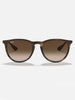Ray Ban Erika Matte Havana/Brown Gradient Sunglasses