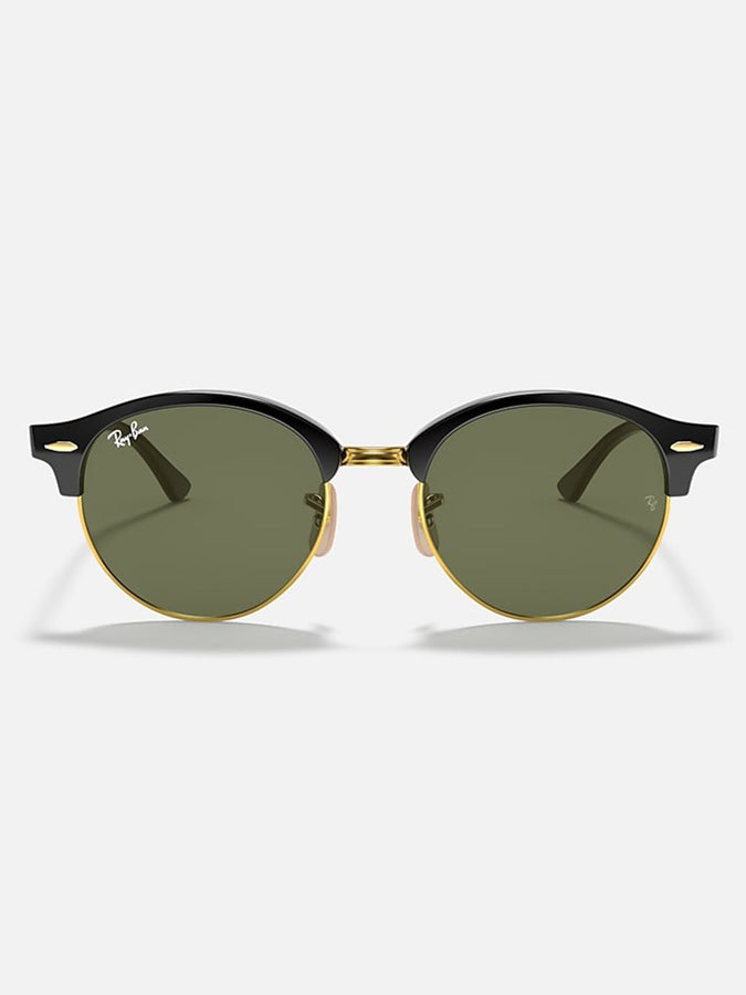 Ray Ban 2024 Clubround Black/Green Classic G-15 Sunglasses | BLACK/GREEN